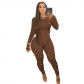 Sexy women's tight-fitting long-sleeved hollow nightclub outfit women FM2053