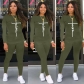 Fashion Ladies Alphabet Print Sweater Pull Rack Casual Sports Suit (with Pockets) TK6216