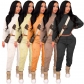  New women's solid color casual home plush casual home set  TS1191 