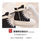 Platform high-top shoes women\'s side zipper canvas lace-up casual sneakers platform shoes