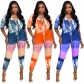 Women's Positioning Color Patchwork Digital Print Jumpsuit YQ08028