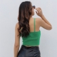Fashion Solid Color Sling Slim Fit Sexy Backless Tube Top Top T1C7510K