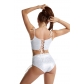 Sexy Laser Bronzing Tether Adjustable Set Fitting Fashion Top Shorts Two-piece Set HH112