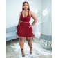 Women's Casual Suit Fat Woman Plus Size Skirt Suit L9203