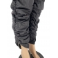 Ladies Fashion Pleated Hem Split Zipper Waterproof Casual Pants Long Pants AN5258