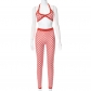 women's floral bikini show waist sports casual trousers suit X22ST294