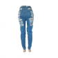 women's high waist stretch ripped jeans JLX5525