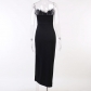 V-neck hairy fishtail skirt women's dress JY22230