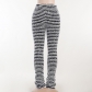 Woolen Stripe Sexy Slim Pants Fashion Casual High Waist Hip Lifting Casual Pants YY22342