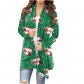 Women's Christmas printed casual long sleeved cardigan JW0830