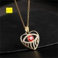 Collar Chain Colorful Zircon Eye Pendant Devil's Eye Necklace 0165-1