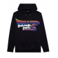 Casual rainbow print hooded plush loose sweater H2269