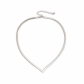 Simple V-shaped snake chain necklace C3894