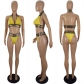 Two-piece printed bikini set LS6152