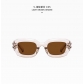 Fashionable sunglasses Individualized groove leg square small frame glasses Men and women cool driving sunglasses MN3684