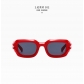 Fashionable sunglasses Individualized groove leg square small frame glasses Men and women cool driving sunglasses MN3684