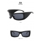 Large frame sunglasses Personalized cycling sports Y2K tide sunglasses KD6712