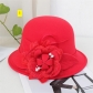 Fisherman's hat Female British vintage feather flower wool top hat Korean version Elegant celebrity felt hat Pot hat FF0000223