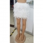 Women's half skirt feather skirt short skirt sexy party dance fur skirt AL239