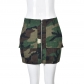 Pocket zip camouflage skirt 7601SG