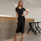 Women's Sexy Slim Fit Split Knitted Mid length Dress Button Pullover Commuter Dress CDBD2310