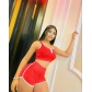 Women's Solid Color Fashion Sexy Sports Set OM89815