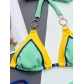 Bikini Solid Color Sexy Women's Split Swimwear Triangle Bag Swimwear C933WY