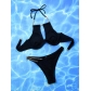 Solid sexy bikini women's split body swimsuit with steel tote bikini C976KY