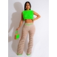 Knitted hand hook outdoor sports and leisure suit for women CM8674
