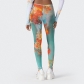 Tight printed wrap chest jumpsuit, long pants, casual set K23ST195