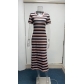Slit Loose Print Skirt New Dress XX7709