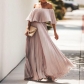 Sexy Off Shoulder Off Shoulder Pleated Chiffon Evening Dress sc8158
