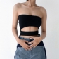 Clean color sleeveless versatile bra short spicy girl T-shirt M23TP136