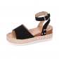 Thick sole wide strap casual buckle sandals HWJ1892
