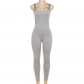 Women's sleeveless low neck slim fitting high waist sports jumpsuit K23Q31949