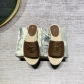 Grass embroidered letters flat bottomed women's shoes 703374624898