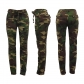 Fashion slim fitting camouflage printed distressed casual pants HSF2670