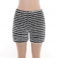 High waisted striped buttocks up pants YY23120
