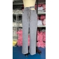 Double cut hollow drawstring guard pants with loose casual pants and straight leg pants LS2291