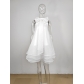Women's solid color ruffled cake skirt vest hanging neck dress M7875