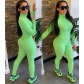 Women's pit stripe tight jumpsuit, leg and sleeve pleated high elastic jumpsuit FF1001