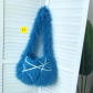 Faux fur plush large capacity crossbody bag B719867741633