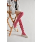 Thick sole elastic boots for women's oversized candy colored knee boots PT677072634181