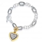 Stainless steel heart-shaped bracelet H744493903941 (2 Pcses)