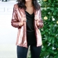 Multi color sequin long sleeved temperament small suit jacket M9374