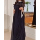 Sexy Cloak Beaded Chiffon Banquet Evening Dress Set of Two RM805