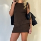Knitted vest dress ZX23028
