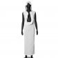 Hooded Sleeveless Skirt Slim Fit Dress D23DS398